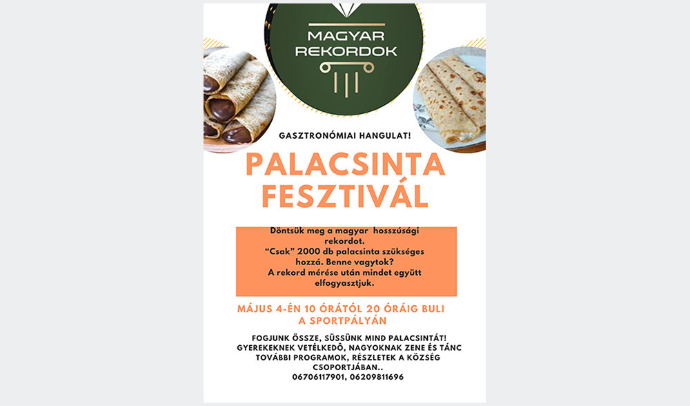 Palacsinta fesztiv&aacute;l
