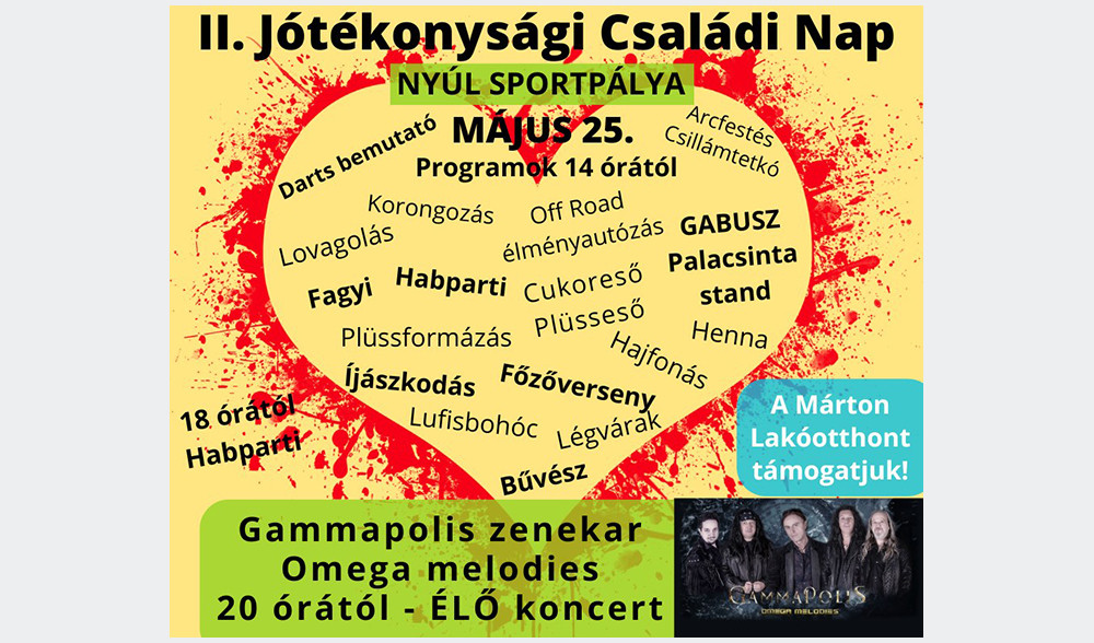 II. J&oacute;t&eacute;konys&aacute;gi csal&aacute;di nap