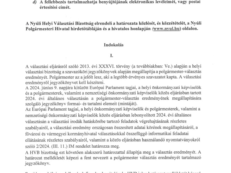 Határozat 2. oldal