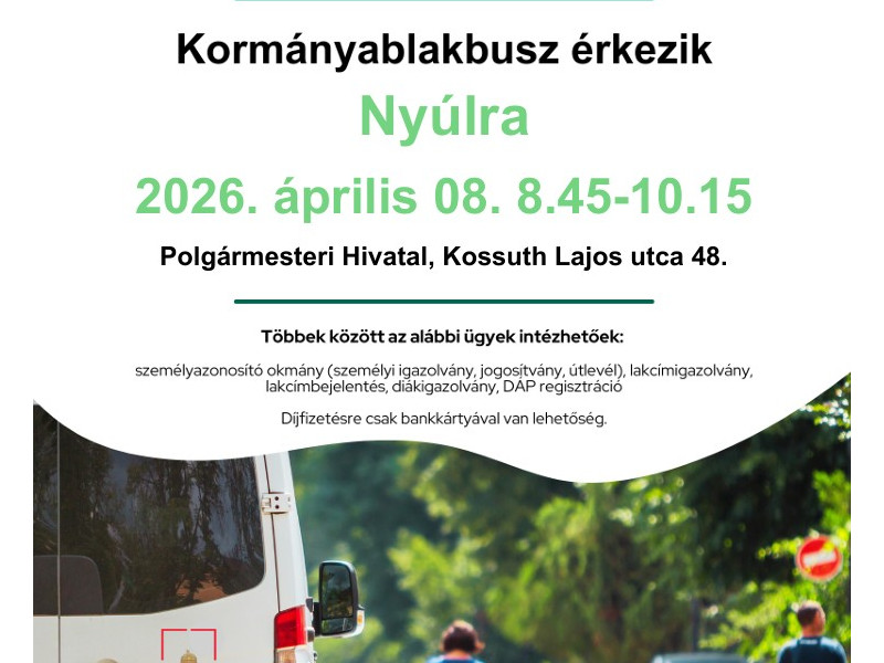 Korm&aacute;nyablakbusz &eacute;rkezik 04.08.